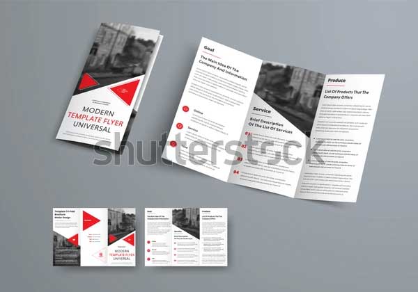 Tri-fold Brochure Template in Modern Style