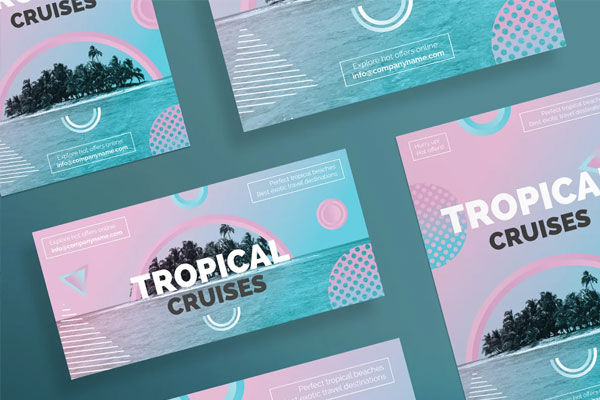 Tropical Cruises Flyer Template