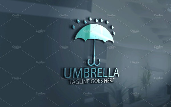 Umbrella Logo Design Template