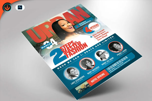 Urban Fashion Conference Flyer Template