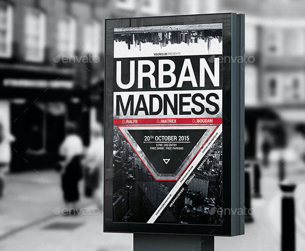 Urban Madness Party Flyer