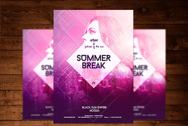 Urban Summer Party PSD Flyer