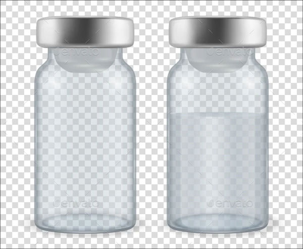 Vaccine Bottle Mockup Set