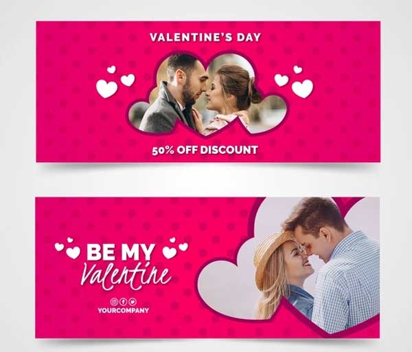 Valentine's Day Facebook Banners Free