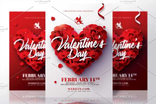 Valentine's Day Flyer Psd Template