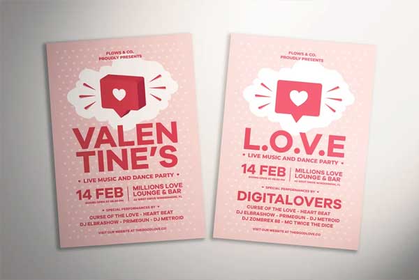Valentine's Day PSD Flyer