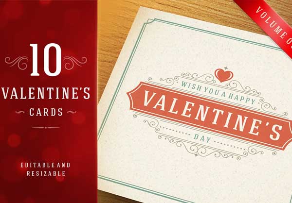Valentine's Day Greeting Card Templates