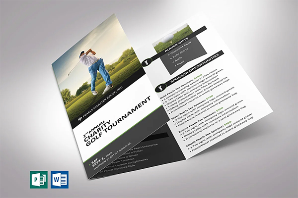 Vector Golf Tournament Brochure Template