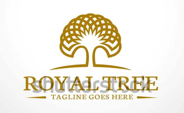 Vector Royal Tree Logo Template Design
