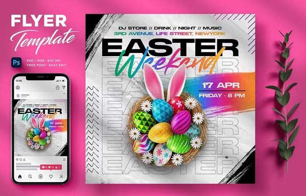 Versatile Easter Flyer Template