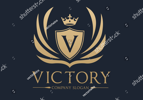 Victory Luxury Crest Logo Template
