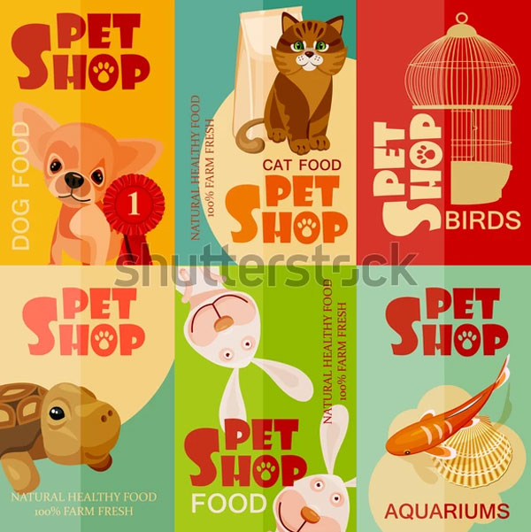 Vintage Pet Shop Poster Design