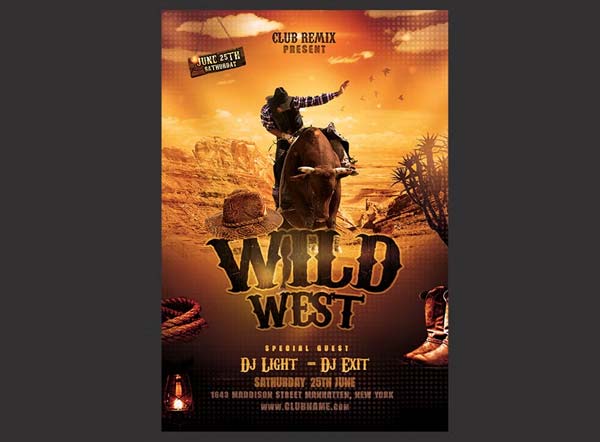 Wanted Western Poster On Wood Wall