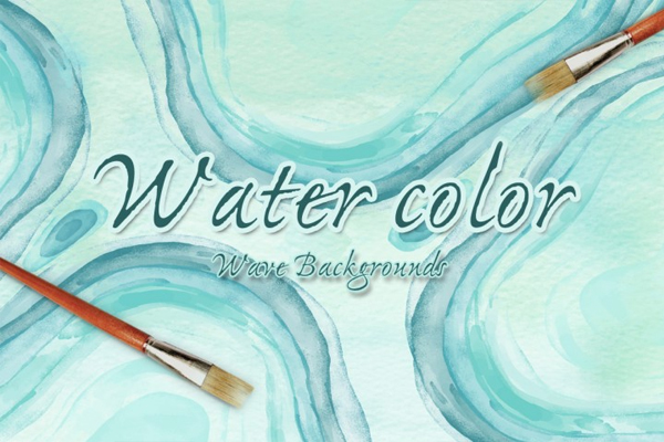 Water Color Wave Backgrounds