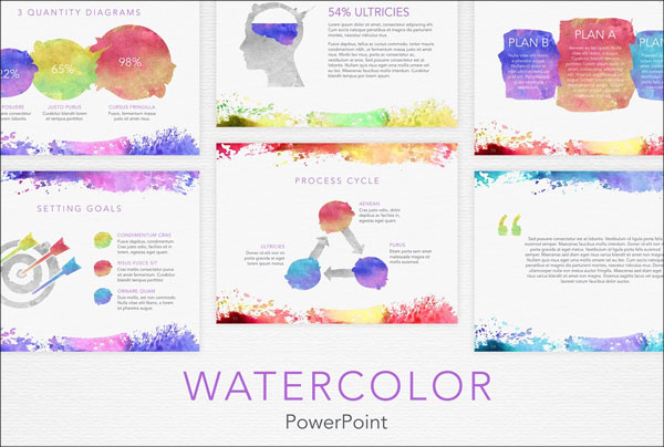 Watercolor PowerPoint Presentation Template