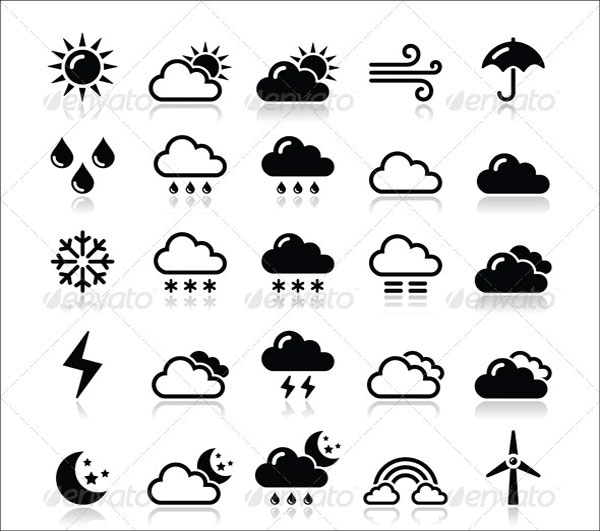 Weather Icons Set - Vector