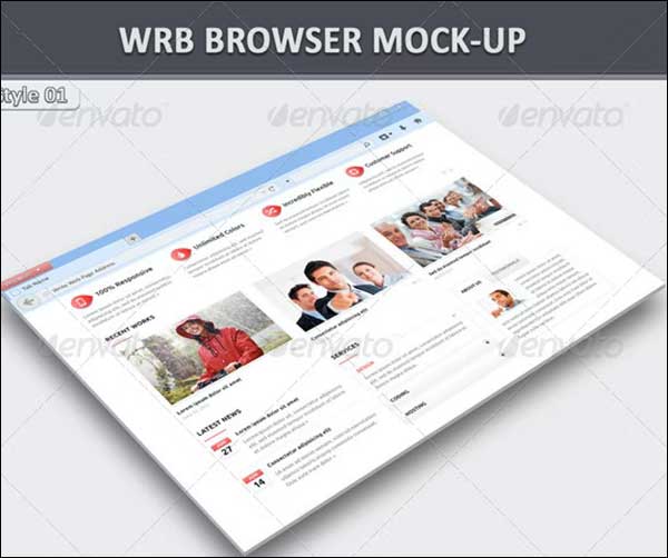 Web Browser Mockup Template