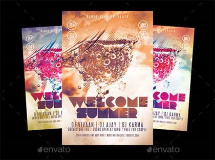 Welcome Summer Party Flyer