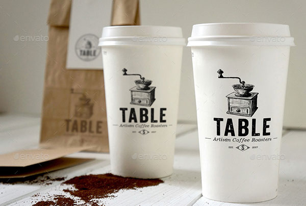 White Branding Mockup set for Coffee Shop