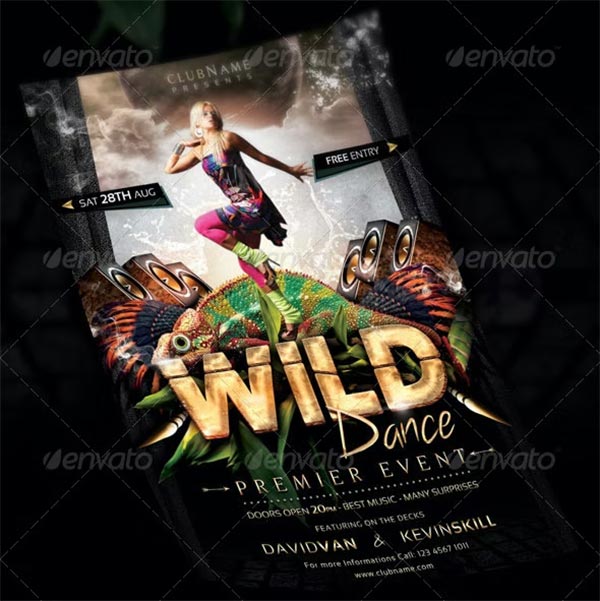 Wild Dance Flyer Template