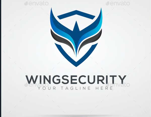 Wings Security Logo Design Templates