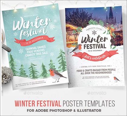 Winter Festival Poster and Flyer Template