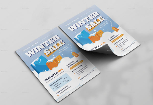Winter Sale Promotion Flyer Template
