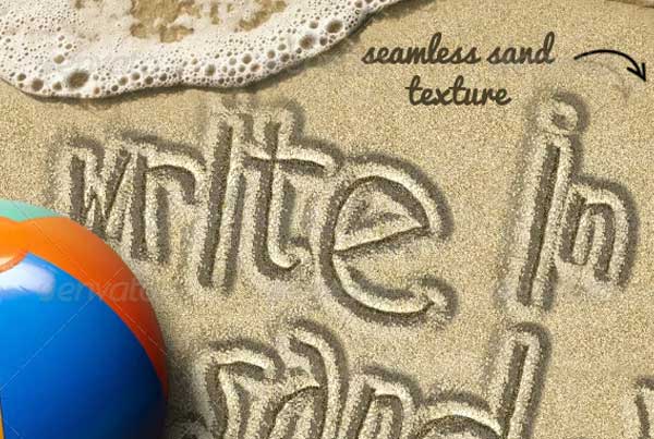 Write in Sand Photoshop Action