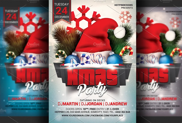 Xmas Party Flyer Template