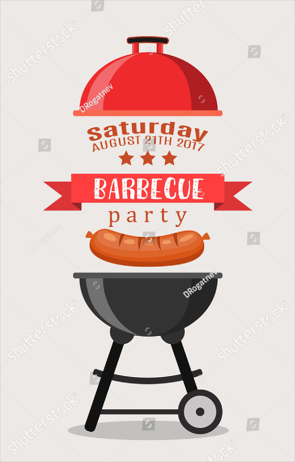 American BBQ Party Invitation