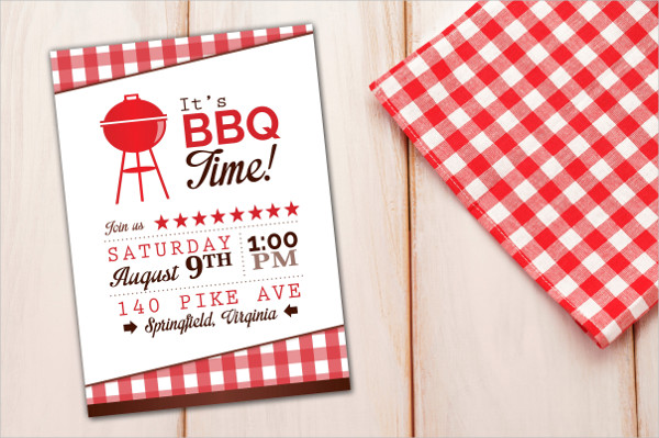 Barbeque Time Invitation Template