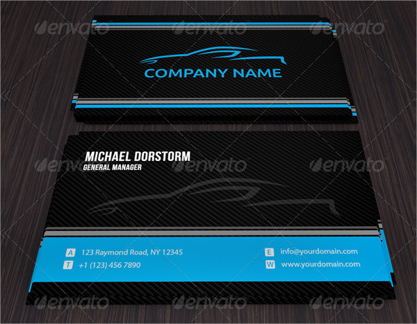 17 Automotive Business Cards Free Psd Ai Indesign Word Formats