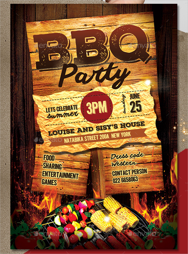 BBQ Party Invitation Templates Free & Premium Downloads