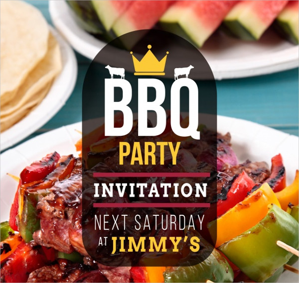 Nice BBQ Party Invitations