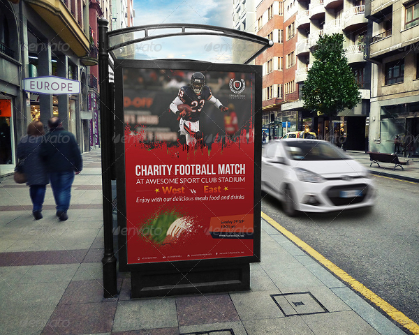 Football Charity Poster Template