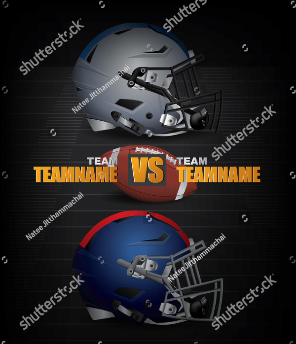 Vintage Football Homecoming Poster Template