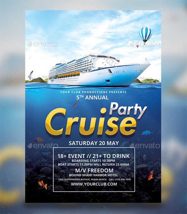 Boat Cruise Flyer Template