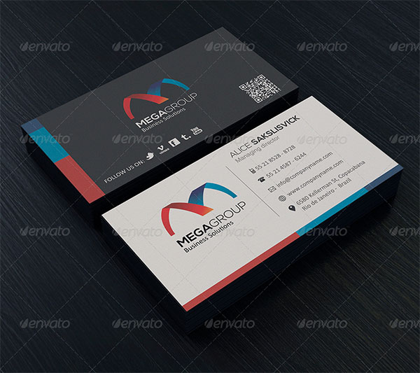 Clean Business Card PSD Template