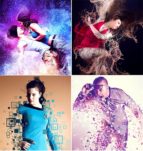 Abstract Photoshop Action Bundles