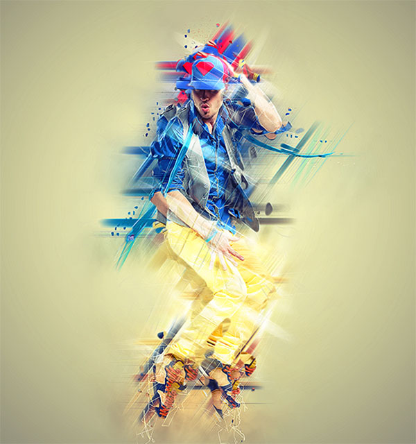 Abstract Photoshop Action Design
