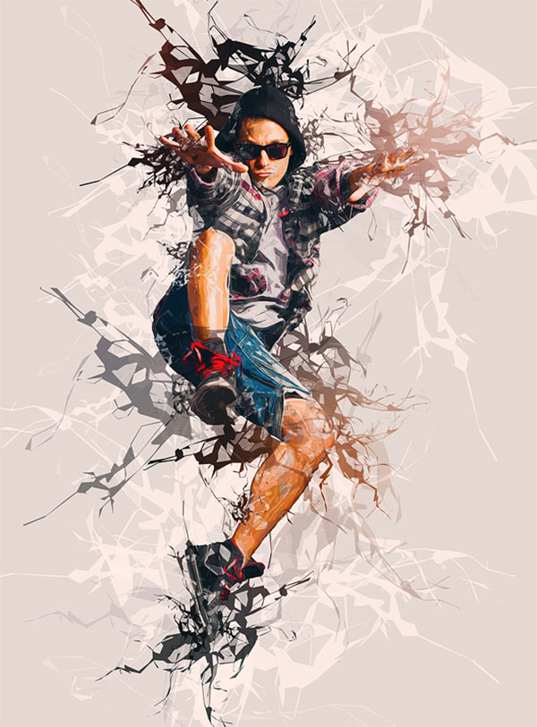 abstract photoshop action free download