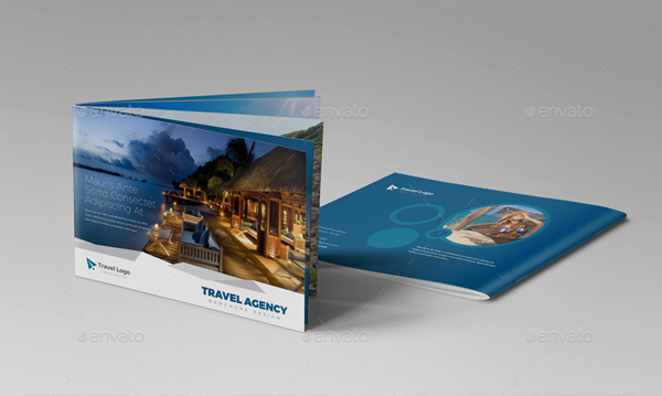 Unique Modern Travel Agency Brochure Catalog Design Template