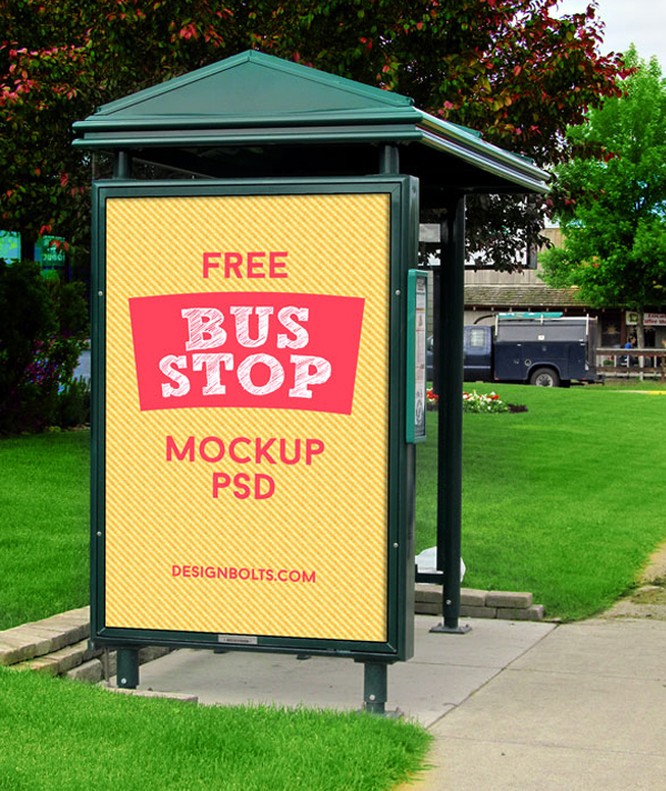 Download 23 Free Bus Stop Mockups Free Psd Downloads I Templateupdates PSD Mockup Templates