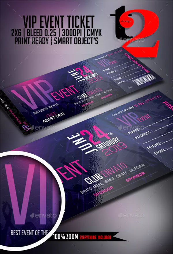 VIP Ticket Templates +47 Free & Premium PSD Vector PDF Downloads