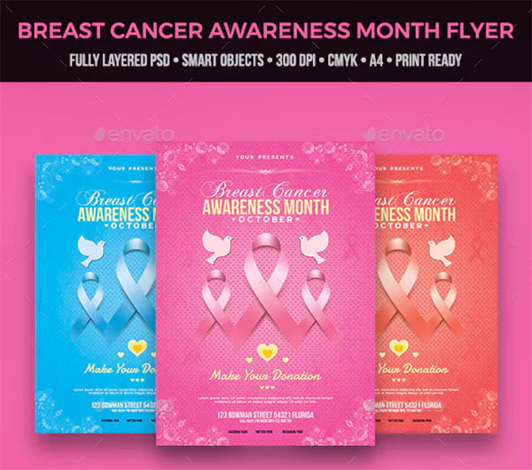 Cancer Awareness Flyer Templates
