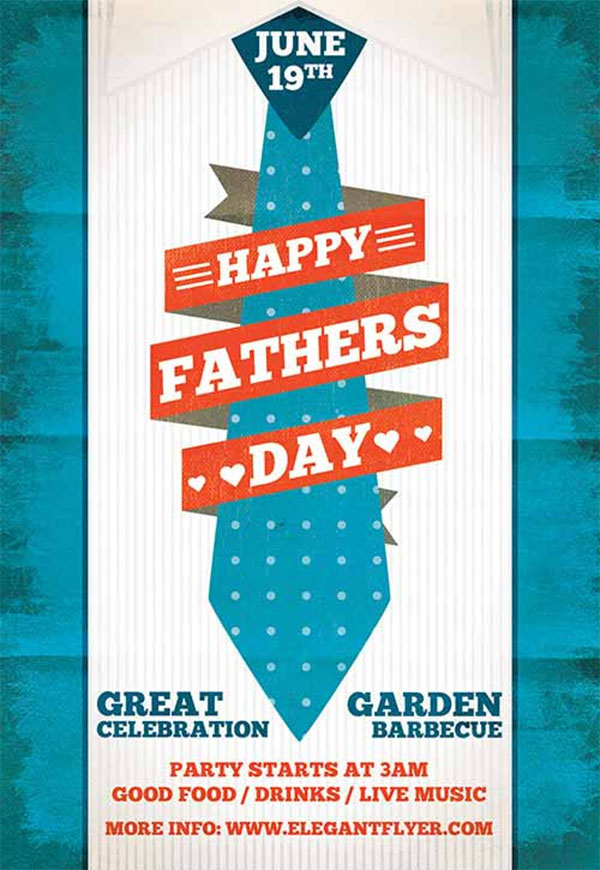 Fathers Day Flyer Template Free & Premium PSD Vector EPS PNG