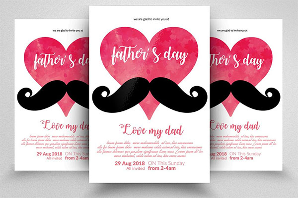 Fathers Day Masculine Flyer