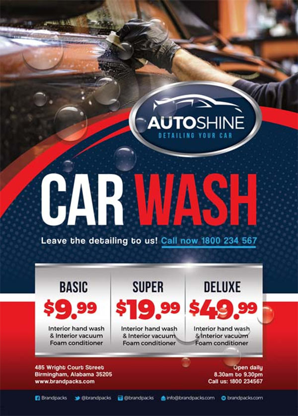 Car Wash Flyer Template Download