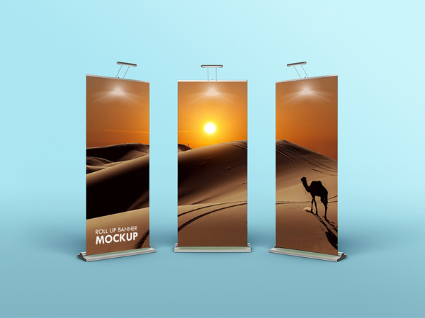Free Download Rollup Banner Mockup
