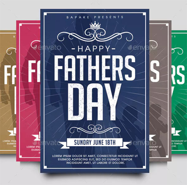 Photoshop Fathers Day Flyer